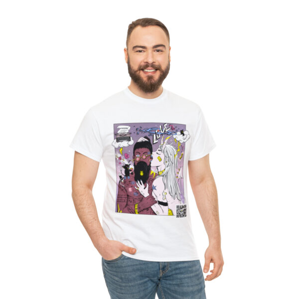 Penelope in Love - Unisex Heavy Cotton Tee - Design by Unicris - Image 4